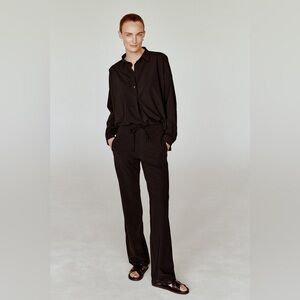 PENN&INK N.Y Dallas Elastic Black Pants — Size 38 EU (US 6–8)